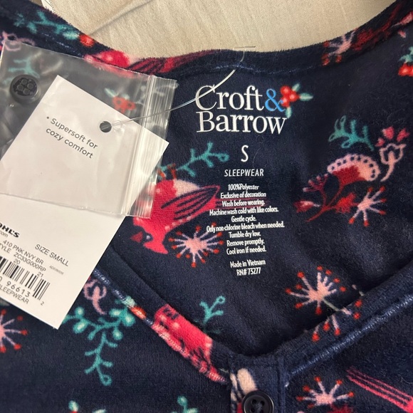 NWT Fleece Nightgown | Croft & Barrow - Picture 2 of 6
